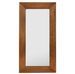 Grand miroir mural en bois d'acajou massif marron FALKANE - L 80 x H 150 cm - Photo n°1