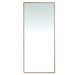 Grand miroir mural rectangulaire – Cadre bois plaqué noyer naturel – L 88 x H 200 cm - Photo n°1