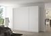 Grande armoire de chambre 3 portes coulissantes blanches Badoz 250 cm - Photo n°2