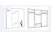 Grande armoire de chambre 3 portes coulissantes bois laqué blanc et argent Dany 270 cm - Photo n°4