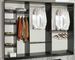 Grande armoire de chambre design 6 portes battantes bois laqué blanc Turin 272 cm - Photo n°4