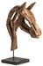Grande sculpture cheval bois naturel antique Chaher - Photo n°1