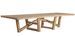 Grande table à manger NYSTED – 4 mètres – Bois de chemin de fer marron - Photo n°1