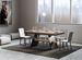 Grande table à rallonges 8 à 20 places bois clair avec un cadre et des pieds acier gris foncé 180 à 440 cm Borys - Photo n°2