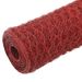 Grillage Acier avec revêtement en PVC 25x1,5 m Rouge - Photo n°1