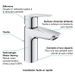 GROHE QUICKFIX Start Robinet de salle de bains lavabo, mousseur économie d'eau, avec tirette de vidage, bonde incluse, 24209002 - Photo n°6