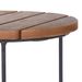 H&S Collection Ensemble de tables d'appoint 2 pcs Teck Marron - Photo n°3