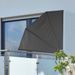 HI Écran de balcon 1,2 x 1,2 m Noir Polyester - Photo n°1
