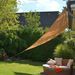 HI Voile de parasol triangulaire 3,6 x 3,6 x 3,6 m Beige - Photo n°1