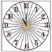 HOME DECO FACTORY Horloge filaire - Fer - 50 cm M6 - Photo n°2