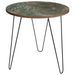 Home&Styling Table d'appoint 50x50 cm MDF et métal impression feuille - Photo n°1