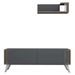Homemania Meuble TV Nicol 120x31x42 cm Anthracite - Photo n°1