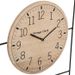 Horloge H52 Camille calendrier et plante art - Naturel clair - Photo n°1