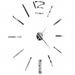 Horloge murale 3D Design moderne 100 cm XXL Argenté 3 - Photo n°4
