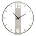 Horloge murale argentée 61 x 4,5 x 63 cm - Photo n°1