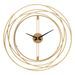 Horloge murale bandes dorées cm ø 50x4 - Photo n°1