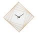 Horloge murale carrée en métal doré design géométrique Goldy - Photo n°1