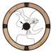Horloge murale couple cm ø 60x3 - Photo n°1
