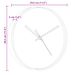 Horloge murale doré et blanc Ø29,5 cm polystyrène et verre - Photo n°7