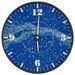 Horloge murale et échelles et aiguilles lumineuses bleu Ø30 cm - Photo n°2