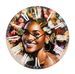 Horloge murale femme et papillons design artistique Kourt - Photo n°1