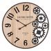 Horloge murale grand format avec engrenages décoratifs Neru - Photo n°1