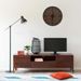 Horloge murale Marron et noir 45 cm Fer et MDF - Photo n°1