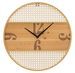 Horloge murale ronde effet paille viennoise Fuji - Photo n°1