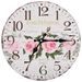 Horloge murale vintage Fleur 30 cm - Photo n°1