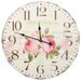 Horloge murale vintage Fleur 60 cm - Photo n°2