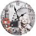 Horloge murale vintage Marilyn Monroe 30 cm - Photo n°1