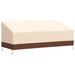 Housse de banc 3 places beige 204x86x48/73 cm oxford 600D - Photo n°1