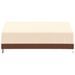 Housse de banc 3 places beige 204x86x48/73 cm oxford 600D - Photo n°3