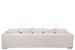 Housse de canapé en lin blanc Marshmallow 330 x 145 cm - Photo n°5