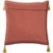 Housse de coussin feuille broderie - 40 x 40 cm - Or - Photo n°2
