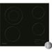 INDESIT RI260C - Table de cuisson vitrocéramique - 4 zones - 6200 W - L 58 x P 51 cm - Revetement verre - Noir - Photo n°1