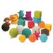 INFANTINO Senso Set de 8 balles souples, 8 cubes sensoriels et 4 animaux arroseurs - Photo n°3