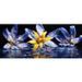 INNOVA Décoration murale Glass'art - 50 x 120 cm - Lillies with water - Photo n°1