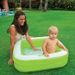 INTEX Piscine gonflable enfant / bébé pataugeoire Carree 85 x 85 x 23 cm (couleur aléatoire) - Photo n°2
