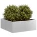 Jardinière 80x80x30 cm acier galvanisé - Photo n°1