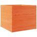 Jardinière cire marron 80x80x68,5 cm bois de pin massif - Photo n°7