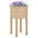 Jardinière d'extérieur 31x31x70 cm bois de pin massif - Photo n°3