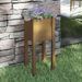 Jardinière d'extérieur Marron miel 31x31x70 cm Bois de pin - Photo n°1