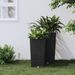 Jardinière et intérieur amovible anthracite 11/26,5 L rotin PP - Photo n°1