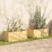 Jardinières 2 pcs 100x50x50 cm Bois de pin massif - Photo n°1