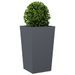 Jardinières 2 pcs anthracite 45x45x75 cm acier - Photo n°4