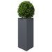 Jardinières 2 pcs anthracite triangulaire 40x34,5x70 cm acier - Photo n°4