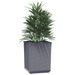 Jardinières 2 pcs gris foncé 30x30x37 cm polypropylène - Photo n°3