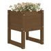 Jardinières 2 pcs Marron miel 40x40x52,5 cm Bois massif de pin - Photo n°3