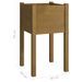 Jardinières 2 pcs Marron miel 40x40x70 cm Bois de pin massif - Photo n°8